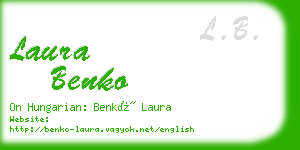 laura benko business card